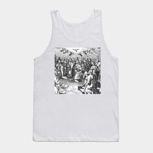 Crowd worships the Holy Spirit the holy Light in the sky Tank Top